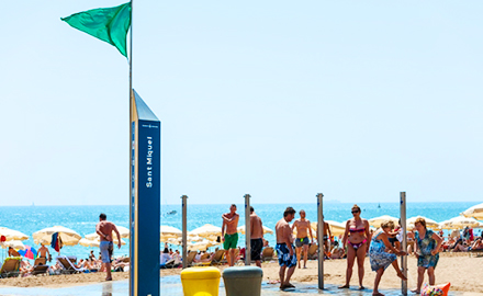 Plage de Sant Miquel à Barcelone