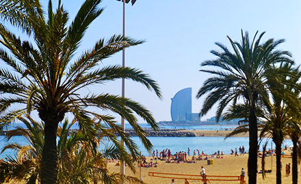 Plage de Llevant à Barcelone