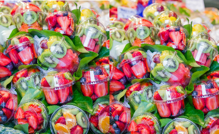Les salades de fruits du Mercat de la Boqueria