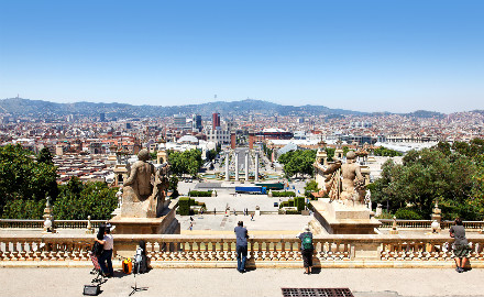 Balade à travers le Montjuïc avec sa magnifique vue