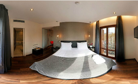 Une chambre de l'hôtel Eurostars Ramblas Boqueria
