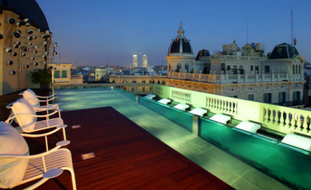 Terrasse de l'hôtel Ohla