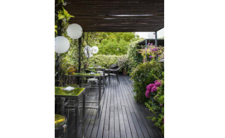 Terrasse de l'hôtel Neri
