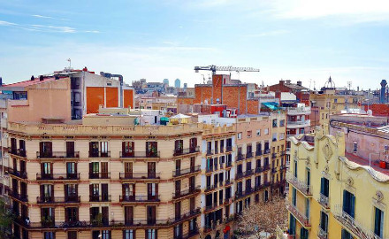 Vue de la terrasse Axel Hôtel
