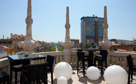 Terrasse de l'hôtel Casa Fuster