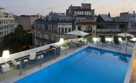 Terrasse de l'hôtel NH Podium