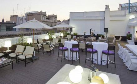 Terrasse de l'hôtel NH Podium