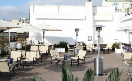 Terrasse de l'hôtel NH Podium