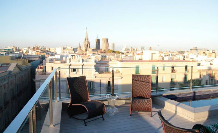 Terrasse de l'hôtel Bagués