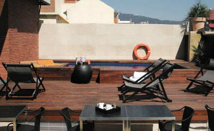 Terrasse de l'hôtel Granados 