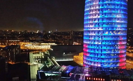 Vue de la terrasse du Novotel