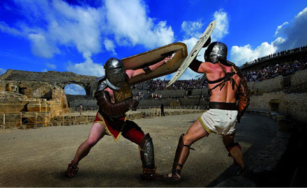 Combat de gladiateurs - Reconstitution Tarragona
