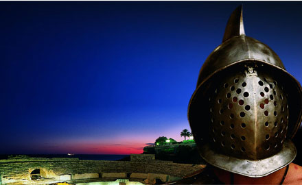 Casque de gladiateur - Reconstitution Tarragona